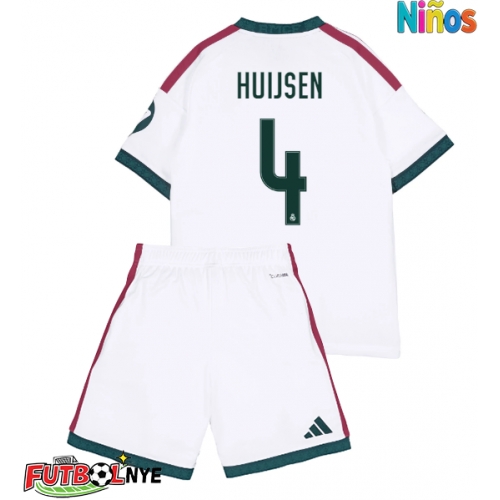 Camiseta Real Madrid Dean Huijsen #4 Primera Equipación para niños 2026-27 manga corta (+ pantalones cortos)